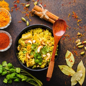 Indian biryani rice