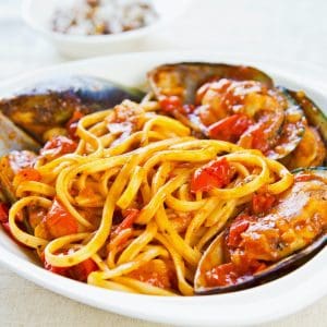 Seafood pasta