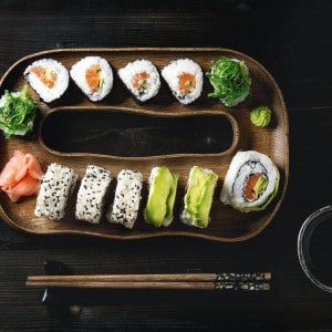 Sushi rolls set